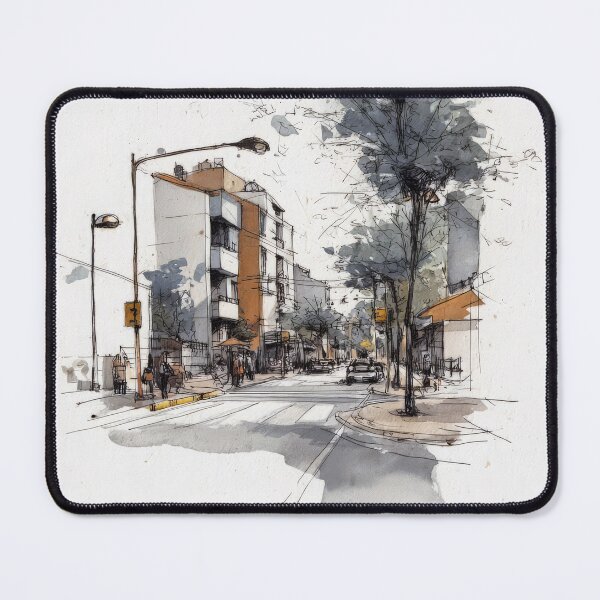 Item preview, Urban sketch #7 designed and sold by Proyava.Art.