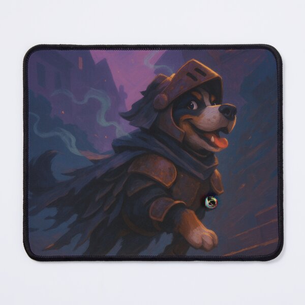Item preview, Bernese Mountain Dog Haunted Knight Artwork designed and sold by Flying Doggo.