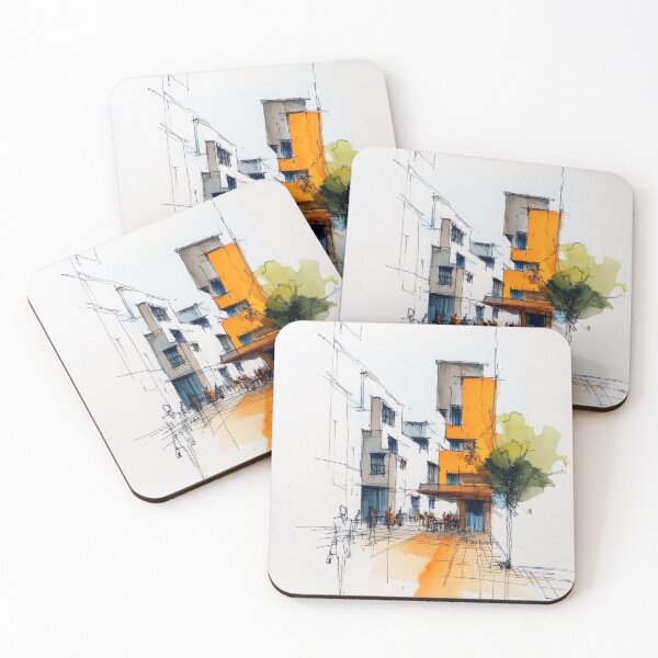 Item preview, Urban sketch #9 designed and sold by Proyava.Art.