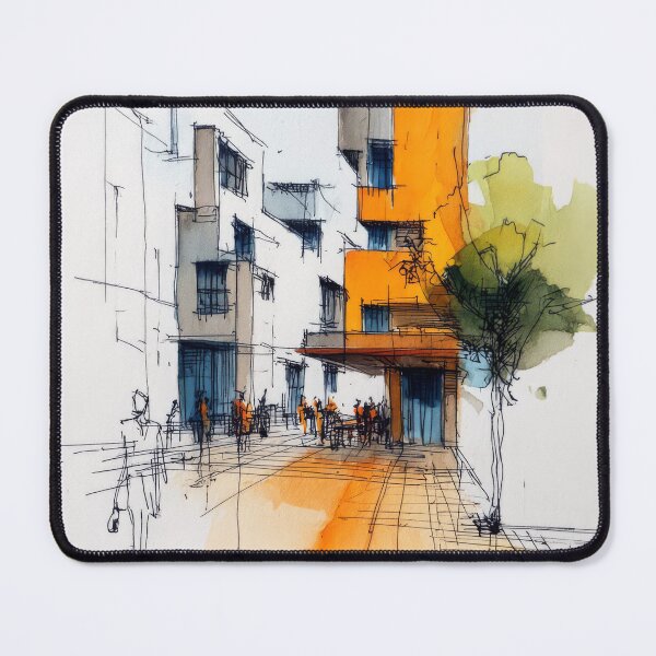 Item preview, Urban sketch #9 designed and sold by Proyava.Art.
