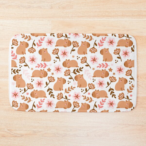 Item preview, Capybara and flowers designed and sold by Sargent-Canvart.