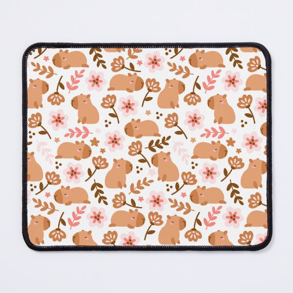 Item preview, Capybara and flowers designed and sold by Sargent-Canvart.