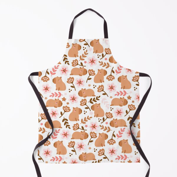 Item preview, Capybara and flowers designed and sold by Sargent-Canvart.