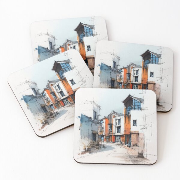 Item preview, Urban sketch #12 designed and sold by Proyava.Art.