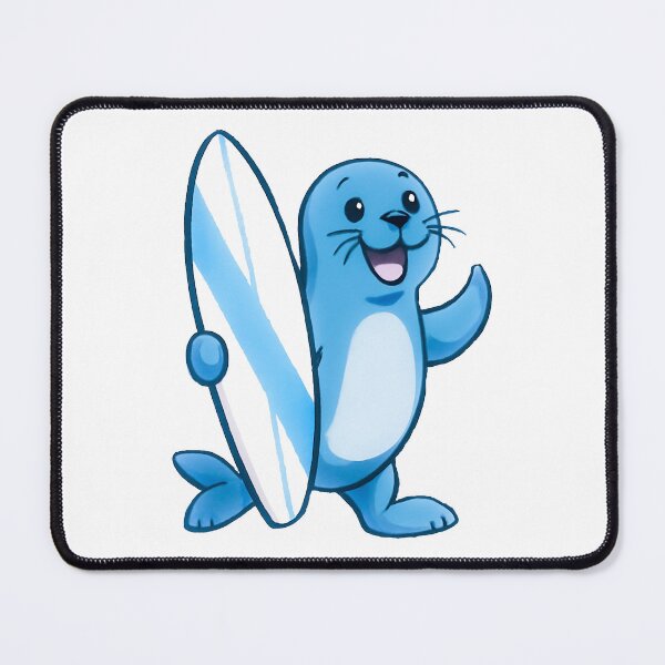 Item preview, Happy Surfing Seal – Summer Beach Vibes designed and sold by RovaStix.