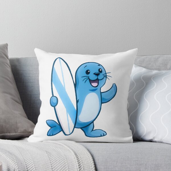 Item preview, Happy Surfing Seal – Summer Beach Vibes designed and sold by RovaStix.