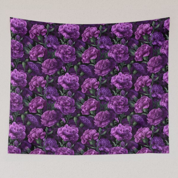Item preview, Edgy Graceful Carnations Texture For Sunny Interiors designed and sold by RoyalStarsPatts.