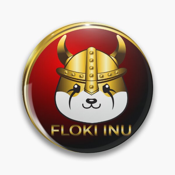 Item preview, luxury gold coin floki inu crypto currency designed and sold by ZieProject.