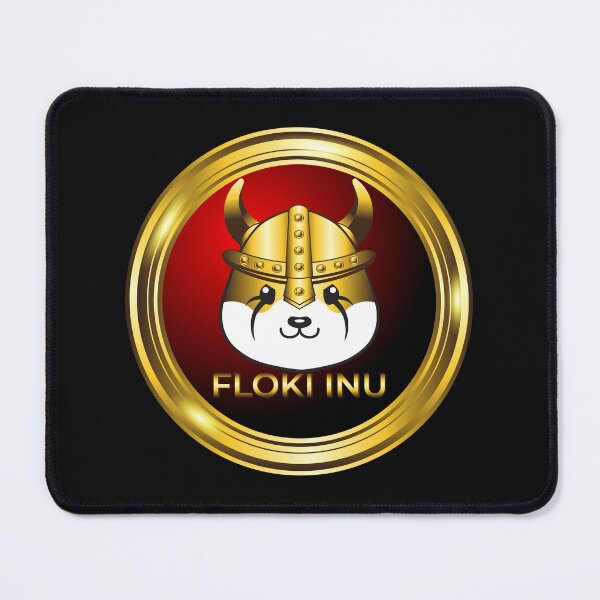 Item preview, luxury gold coin floki inu crypto currency designed and sold by ZieProject.