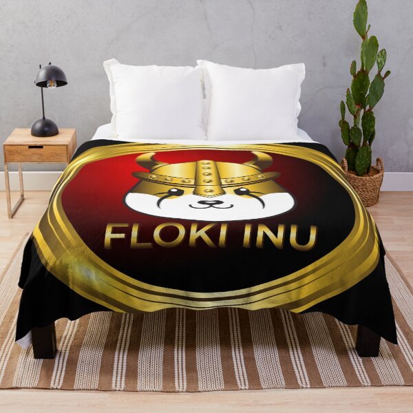 Item preview, luxury gold coin floki inu crypto currency designed and sold by ZieProject.