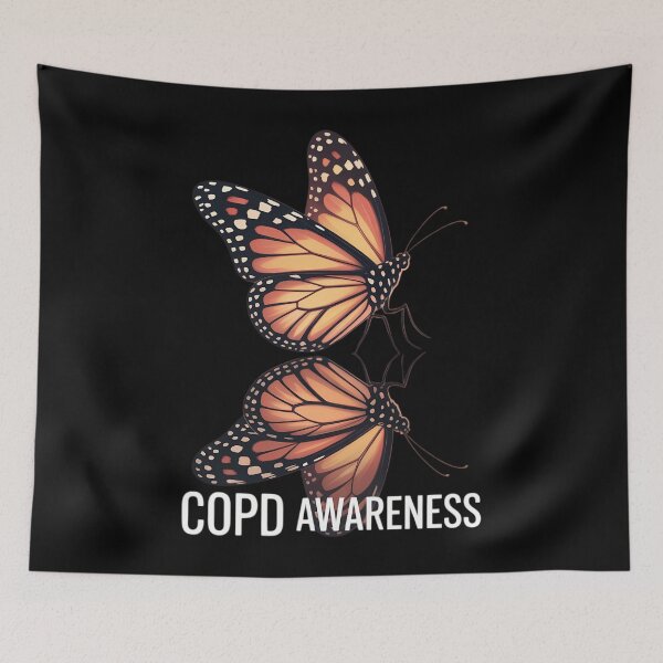 Item preview, Butterfly Ribbon COPD Awareness designed and sold by waazwee6.