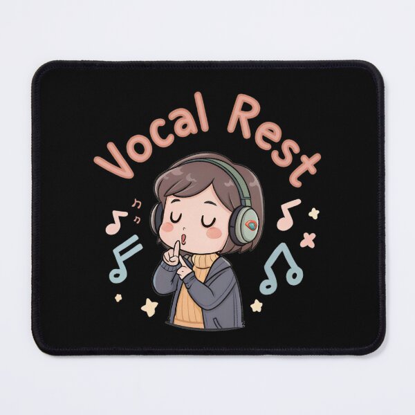 Item preview, Theatre Kid Vocal Rest Design with Stage Curtains, Spotlight, and Vintage Microphone designed and sold by VividOrganica.