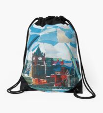 Derry Peace Bridge Drawstring Bag