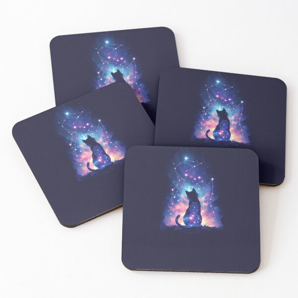 Item preview, Cosmic Cat Under Stars designed and sold by Christian Weiss.