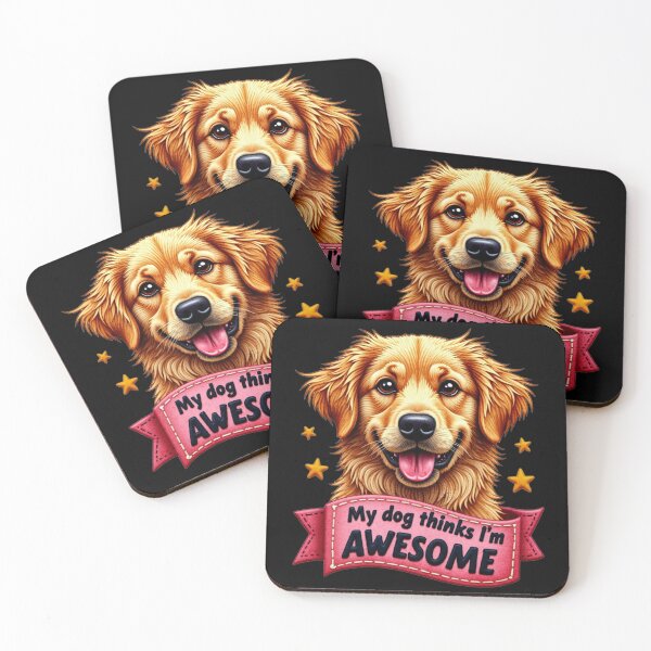 Item preview, My Dog Thinks I’m Awesome Funny Pet Art Design designed and sold by ArtDesignTp.