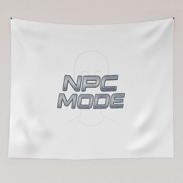Item preview, NPC Mode | Funny Internet Meme Shirt designed and sold by Midnight-Supply.