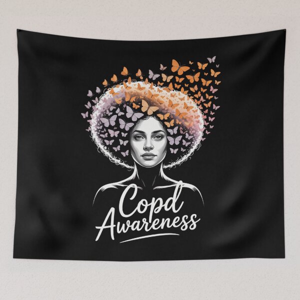 Item preview, COPD Awareness Butterflies Gift designed and sold by waazwee6.