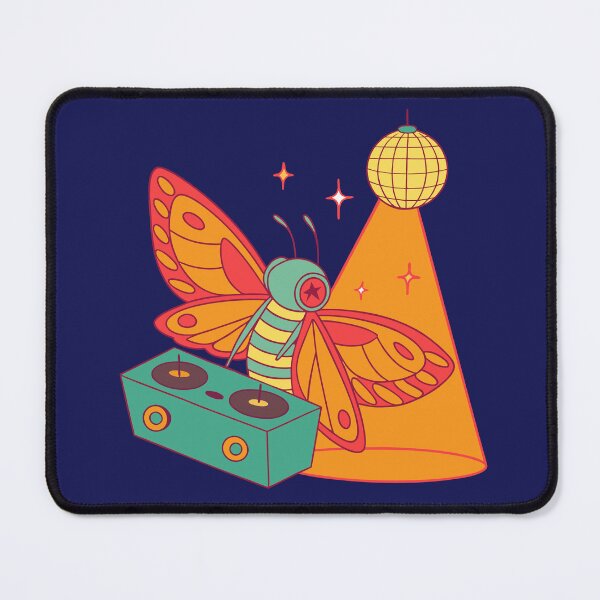 Item preview, DJ Moth designed and sold by Banana Split Collective.