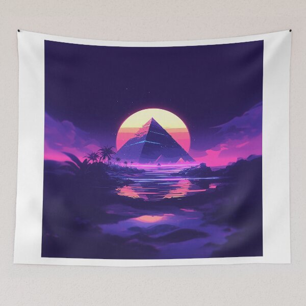Item preview, Synthwave Pyramid Glow designed and sold by Christian Weiss.