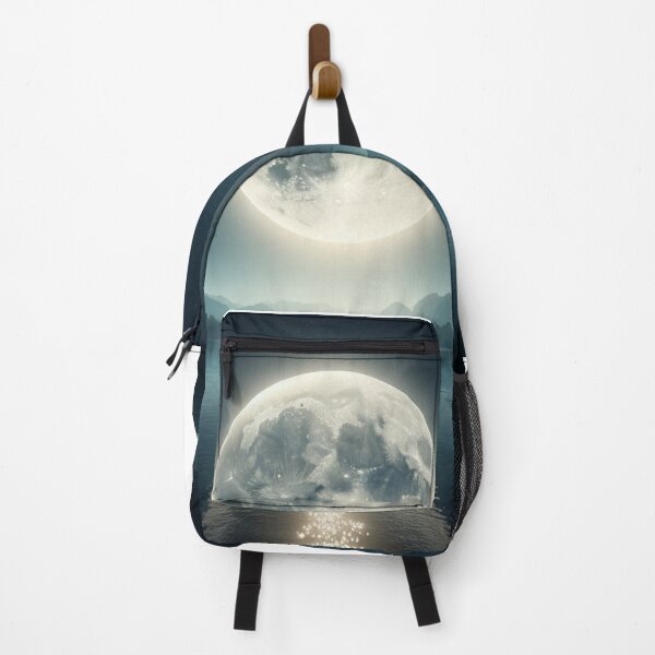 Item preview, moon on the water designed and sold by Space Bear Cabin Studio.