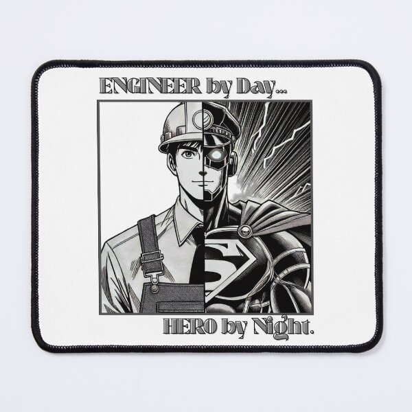 Item preview, Engineer by Day, Hero by Night | Funny Manga Style T-Shirt designed and sold by Gokool.