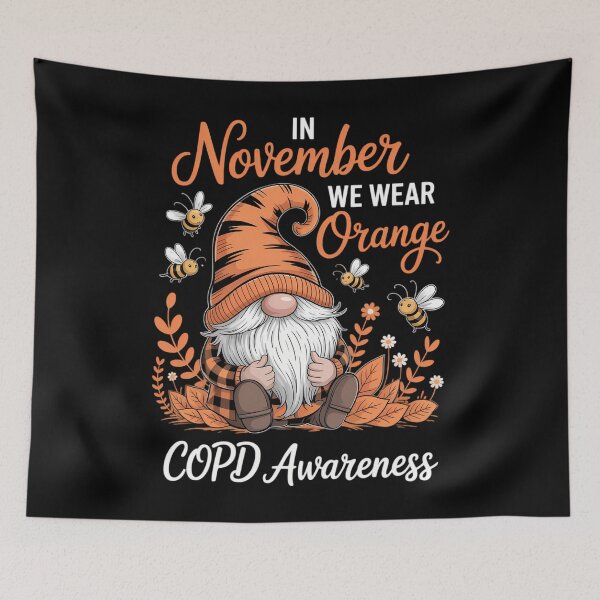 Item preview, COPD Awareness Gnome In We Wear Orange Men Women Support designed and sold by waazwee6.