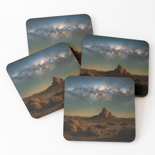 Item preview, Milky Way over rocky landscape in the Atacama Desert designed and sold by BreakingWorse.