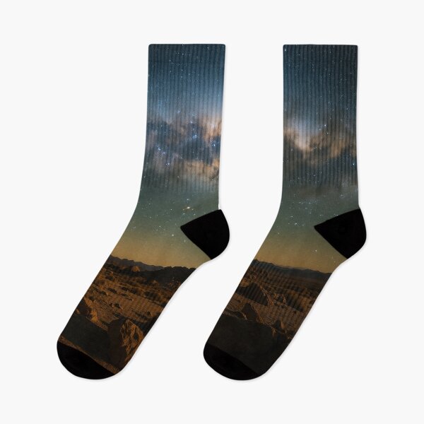 Item preview, Milky Way over rocky landscape in the Atacama Desert designed and sold by BreakingWorse.