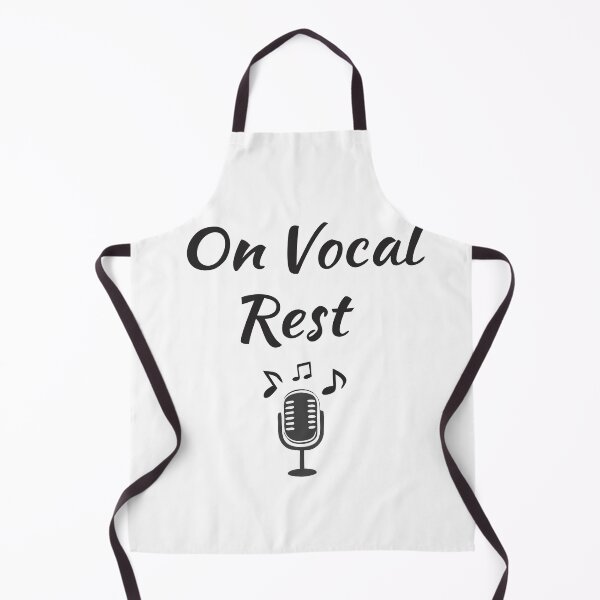 Item preview, Minimalist Black and White "On Vocal Rest" Text Design with Microphone Icon designed and sold by VividOrganica.