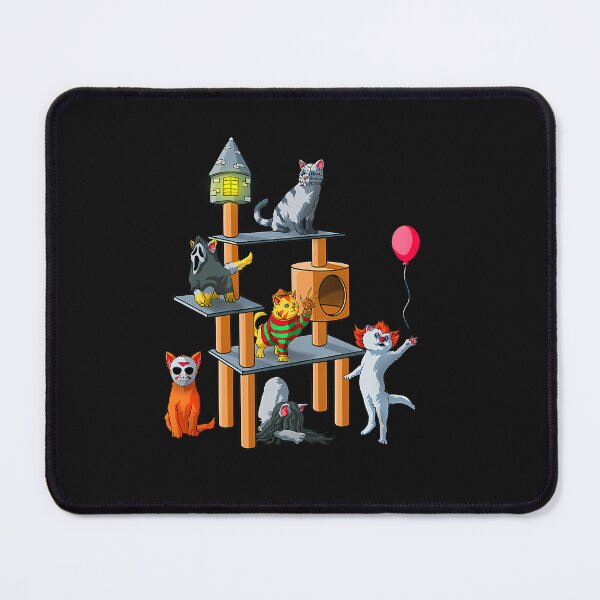 Item preview, Funny Cat Horror Movies Cute Halloween for Cat Kitty Lovers T-Shirt designed and sold by krotkrot.