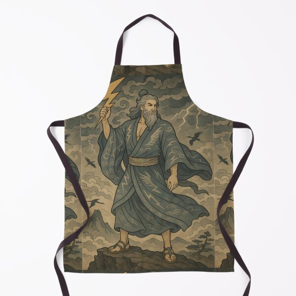 Item preview, Zeus – Lord of Cloud and Thunder (Ukiyo-e Style) designed and sold by KMChronicles.