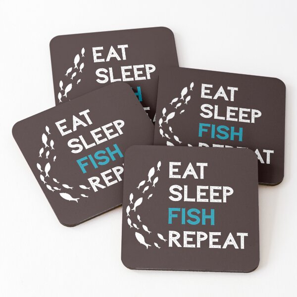 Item preview, Eat Sleep Fish Repeat designed and sold by MemeProd.