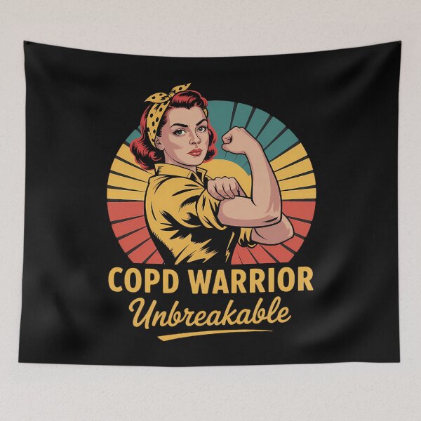 Item preview, COPD Warrior Unbreakable designed and sold by waazwee6.