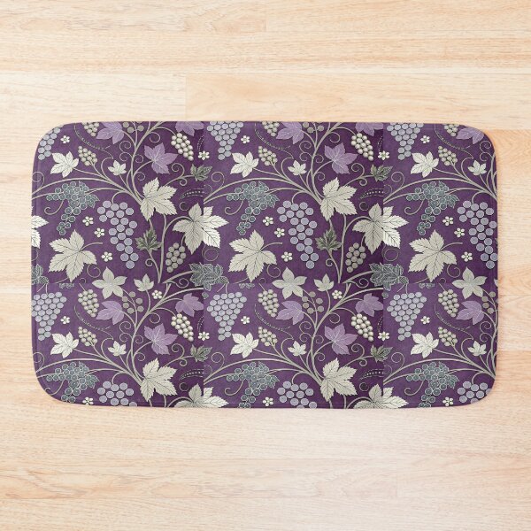 Item preview, Vintage Vineyard Grape and Leaf Pattern in Purple designed and sold by RGShirtWorks.