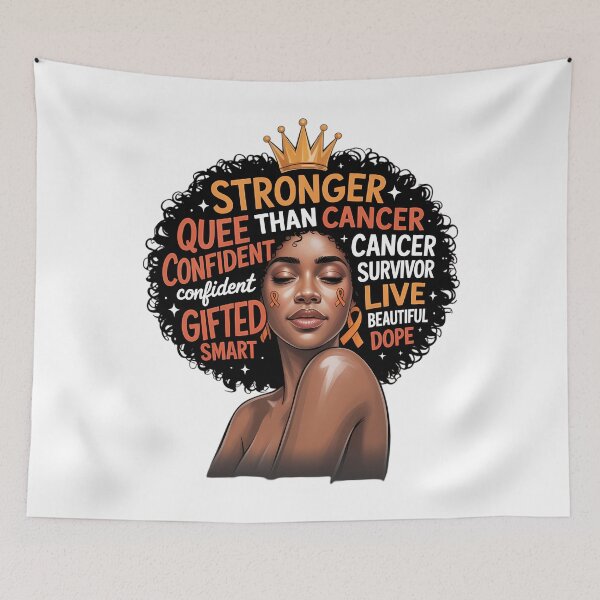 Item preview, Black Women Queen Stronger Than COPD Orange Ribbon designed and sold by waazwee6.
