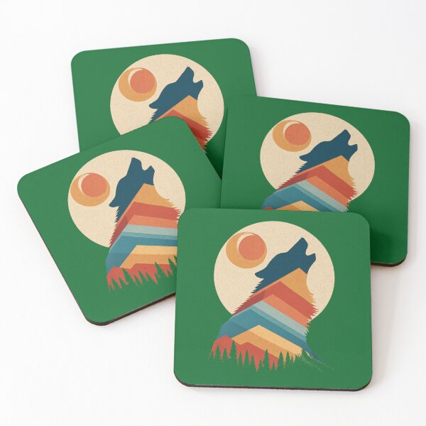 Item preview, Retro Wolf Silhouette – Vintage Nature Design designed and sold by Meiersbeste.