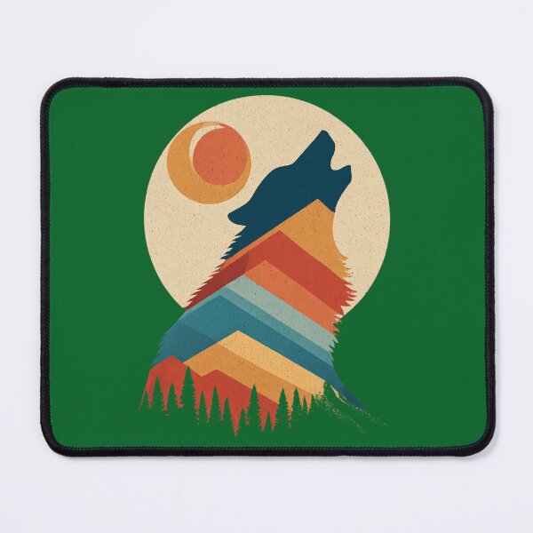 Item preview, Retro Wolf Silhouette – Vintage Nature Design designed and sold by Meiersbeste.