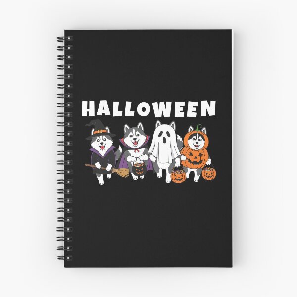 Item preview, Cute Huskies in Halloween Costumes | Witch, Vampire, Ghost and Pumpkin Trick or Treat Design designed and sold by fawzimorsy.