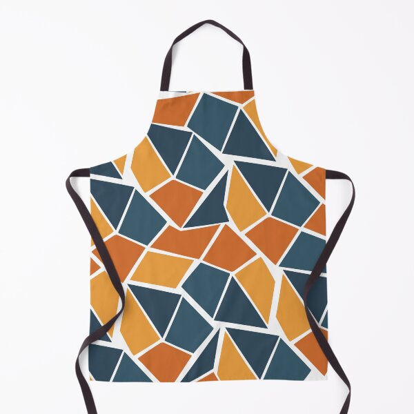Item preview, Geometric Mosaic – Abstract Polygon Dance in Rust & Blue designed and sold by tee.crush.