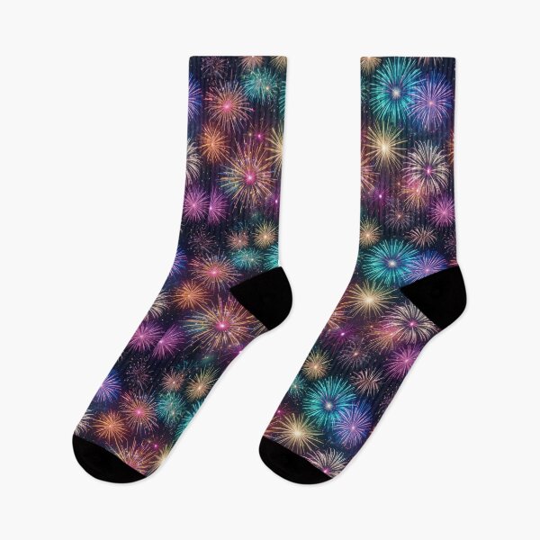 Item preview, Vibrant Fireworks Display in Night Sky designed and sold by InezPhotography.
