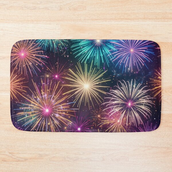 Item preview, Vibrant Fireworks Display in Night Sky designed and sold by InezPhotography.