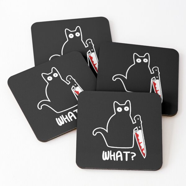 Item preview, Funny Murder Cat Black Cat Murderous With Knife Halloween T-Shirt designed and sold by CcConsultingS.