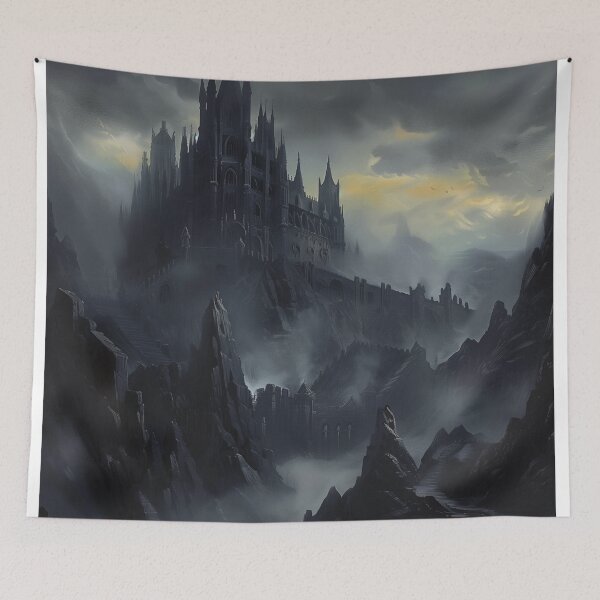 Item preview, Spooky Castle on a Stormy Night designed and sold by Hartbecke.