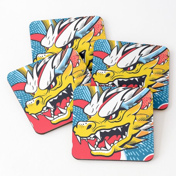 Artikelvorschau, EIN CHINESISCHER DRACHE IM POP-ART-STIL entworfen und verkauft von infinitearte.