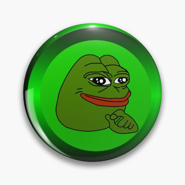 Item preview, Green Pepe coin crypto currency Meme Design designed and sold by ZieProject.