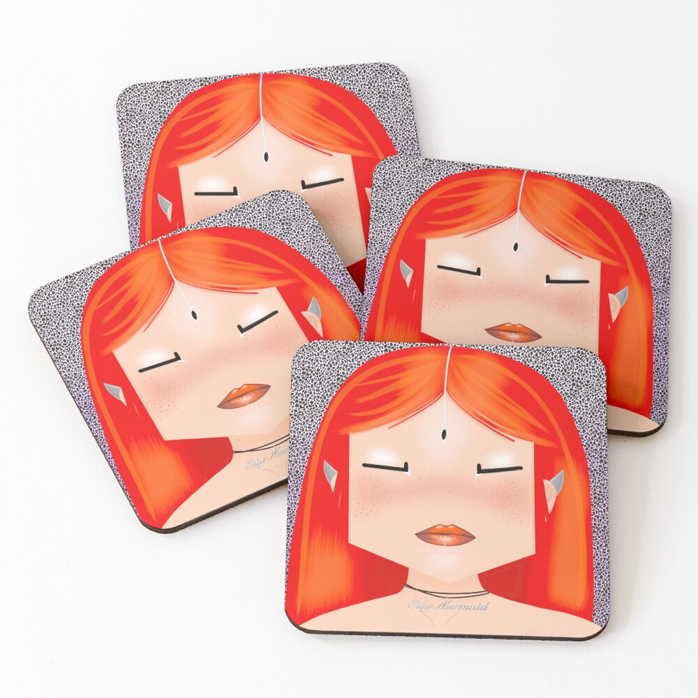 Item preview, Coasters (Set of 4) designed and sold by ROCIODRAMATICA.