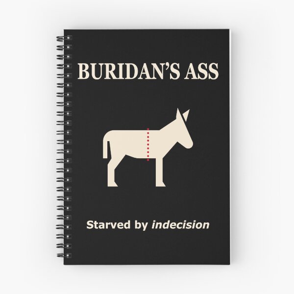 Item preview, Buridan’s Ass T-Shirt – Starved By Indecision designed and sold by OpenLidStudio.