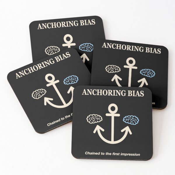 Item preview, Anchoring Bias T-Shirt – Chained to First Impression designed and sold by OpenLidStudio.