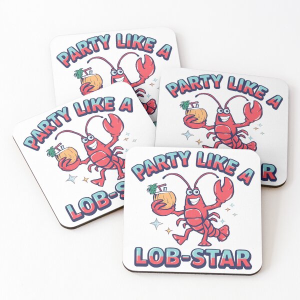 Item preview, Party Like a Lob-Star Funny Lobster Party Shirt designed and sold by Zippitydodads.