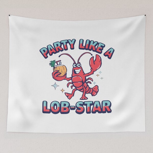 Item preview, Party Like a Lob-Star Funny Lobster Party Shirt designed and sold by Zippitydodads.